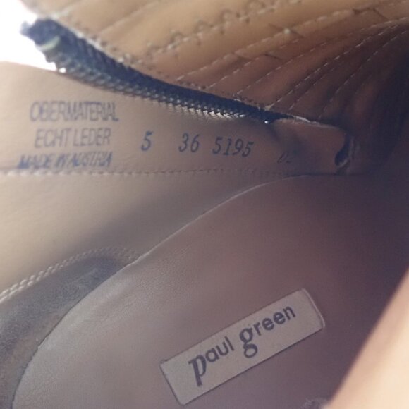 Paul Green Malibu Womens US 7.5 UK 5 Shoe Brown Leather Side Zip Ankle Bootie - Picture 2 of 13